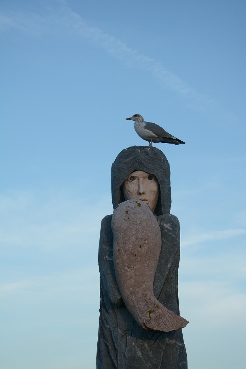 statue, póvoa de varzim, portugal, art